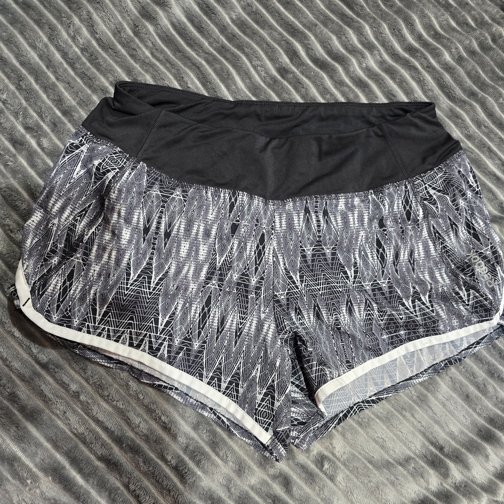 Ladies Black and Gray Reebok Shorts
